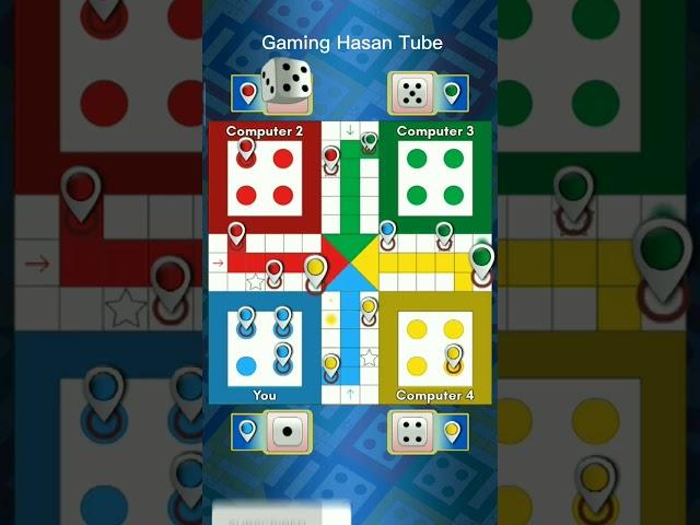 Ludo king game in 4 players match