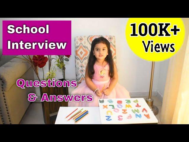 School Admission Interview Questions | How to Prepare your child for School Interview |Kids Explorer