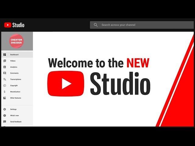 The new and improved YouTube Studio is here