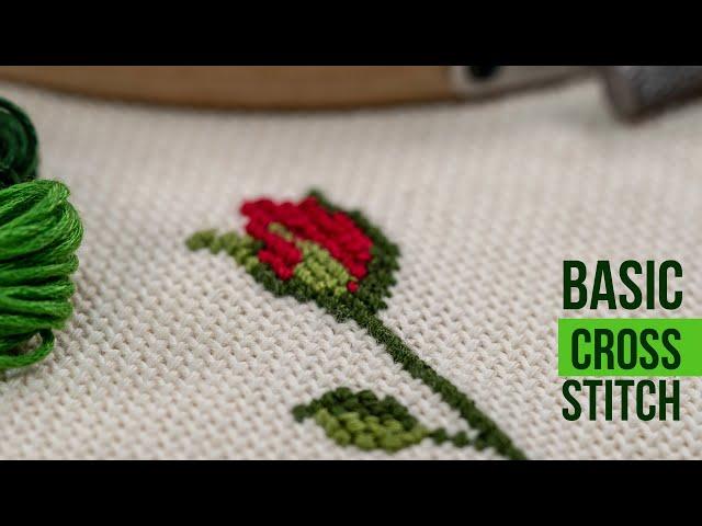 A Beginner's guide to cross stitch - Floral Cross Stitch Pattern