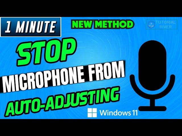 How to Stop Microphone From Auto Adjusting in Windows 11 [ Easy Steps ] 2025