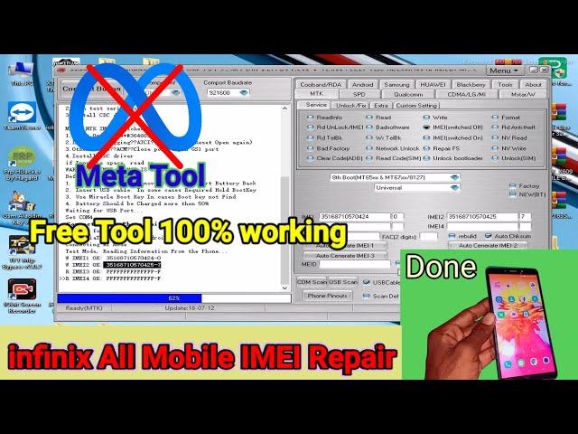 Infinix All Mobile IMEI Repair Free Tool  Miracle 2.82