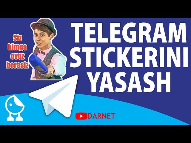 Telegram sticker yasash | Telefonda o'z stickeringizni yarating