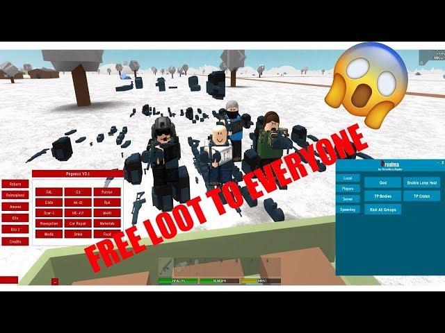 Apocalypse Rising Hack/SPAWNING PEOPLE LOOT!!