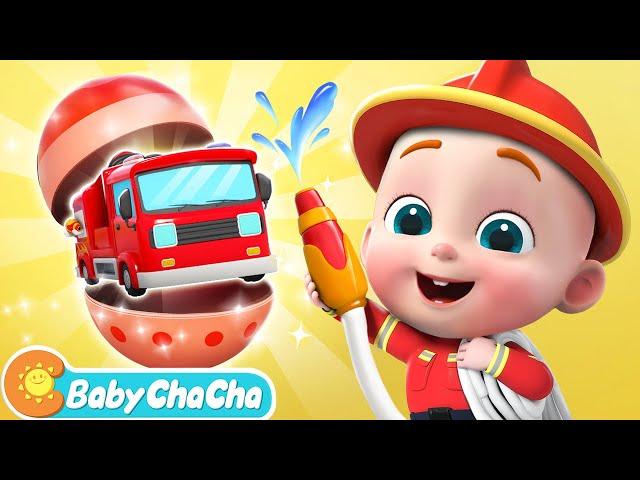 Colorful Surprise Eggs (Car Version) | Baby ChaCha Nursery Rhymes & Kids Songs