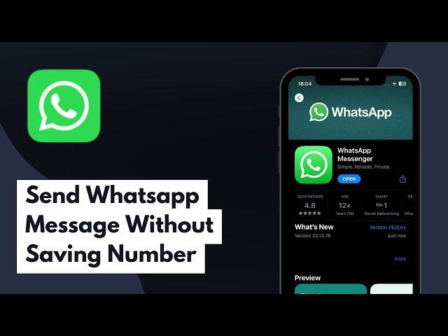 How To Send Whatsapp Message Without Saving Number on iPhone (Full Guide)