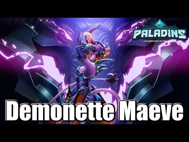 Paladins: New Maeve Skin - Demonette Maeve - Abilities & Voice Pack!