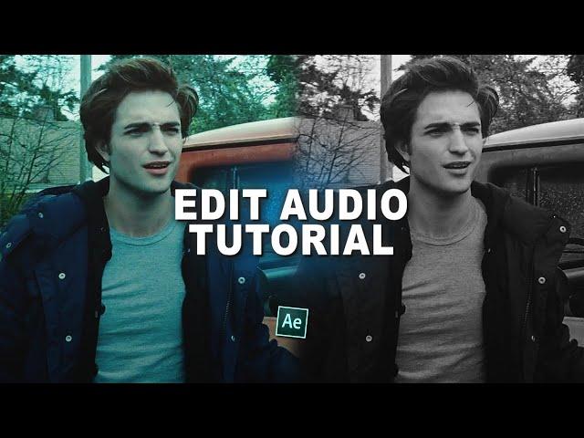 how to make an edit audio ; after effects