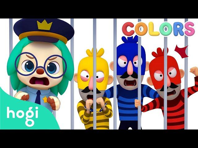  Learn Colors with Police Car and Thief｜Colors for Kids｜Hogi Colors｜Hogi Pinkfong