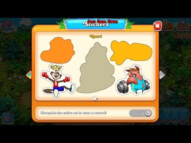 Farm Frenzy Hurricane Season Sticker Ferret Boxer Веселая ферма Сезон Ураганов Стикер Хорек боксер