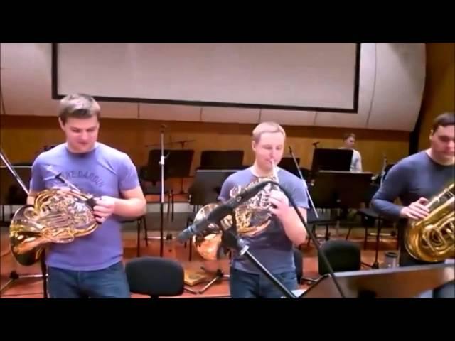 LNSO Brass in rehearsal