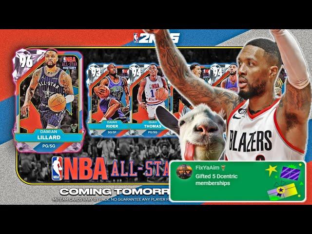 ALL STAR HISTORY PACKS INCOMING! FREE 10 Pack Box to Grind FOR??? NBA 2k25 Myteam LIVE