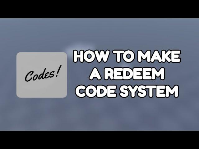 How To Make A Redeem Code System in Roblox Studio | Part 4