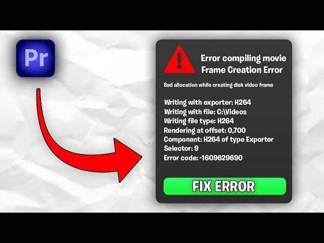 How To Fix Error Compiling Movie In Premiere Pro