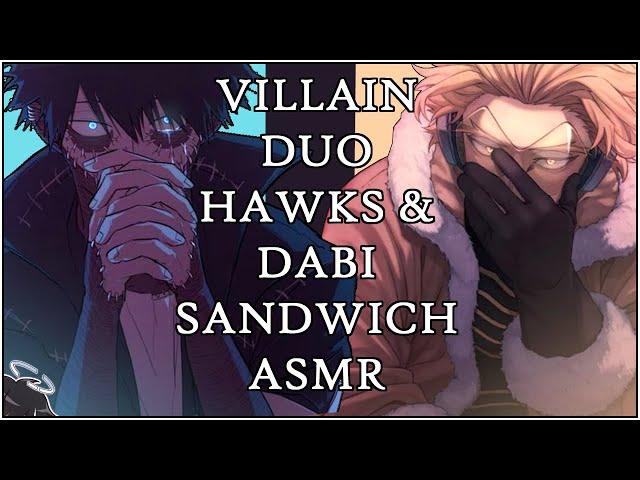 TWO HOT Villains SANDWICH you ASMR | HAWKS & DABI getting nice and SPICY | DUO x LISTENER | MM F ULL