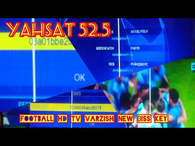 FOotball HD TV VArish HD YAHSAT 52.5.NEW BISS key.                 Dish update