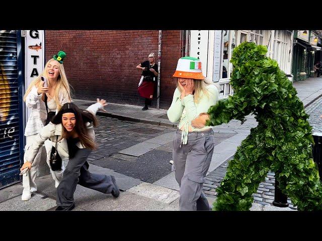 Crazy she started falling down Bushman Prank