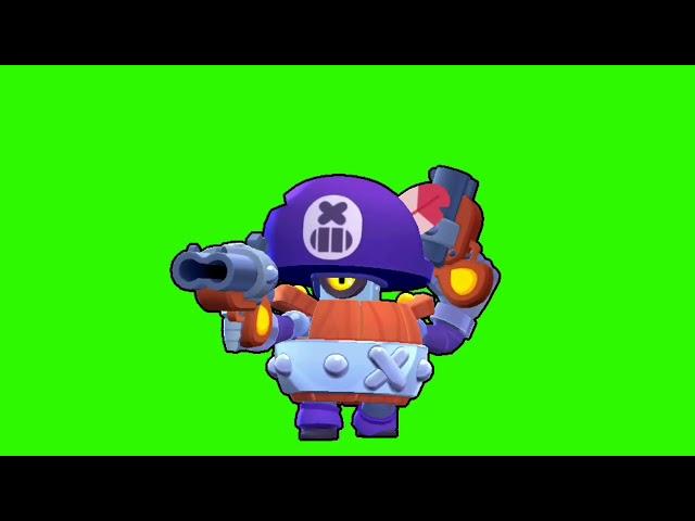 Футаж ремодели Дэррила Бравл Старс -  Footage green screen remodel Darryl Brawl Stars