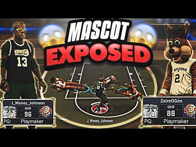 SUPERSTAR 3 MASCOT EXPOSED!  | HE FELL 3 TIMES | NBA 2K17 MyPARK