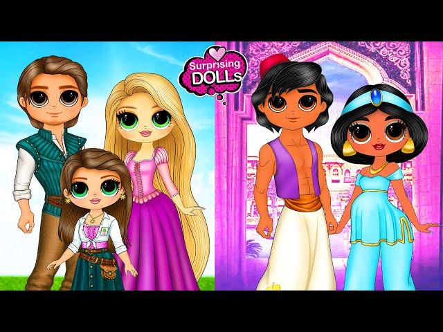 Princesses and Princes Become Parents - DIY Paper Dolls & Crafts