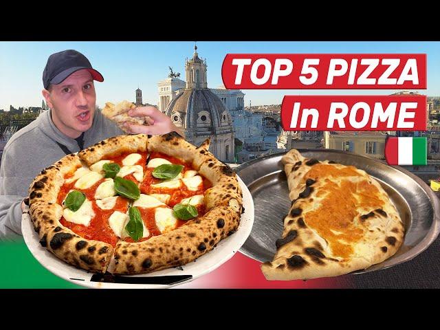 TOP 5 PIZZA Places in ROME - Best Italian Pizza From Rome 