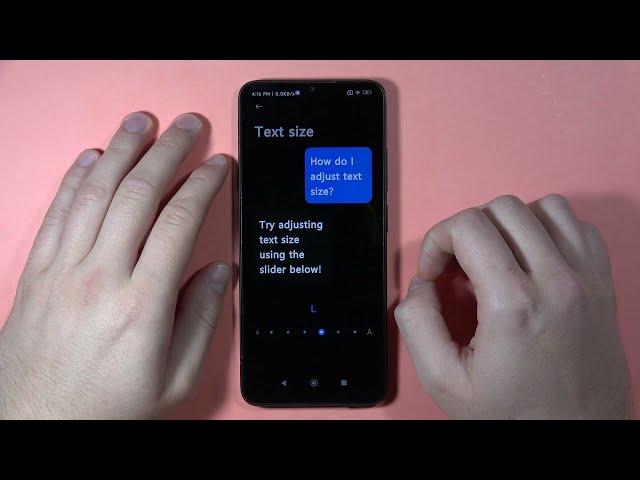 Redmi 13C: Change Font Size