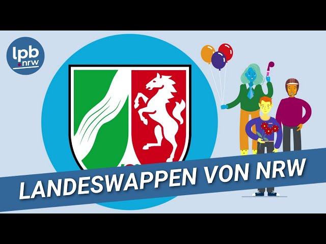 Das Landeswappen von Nordrhein-Westfalen