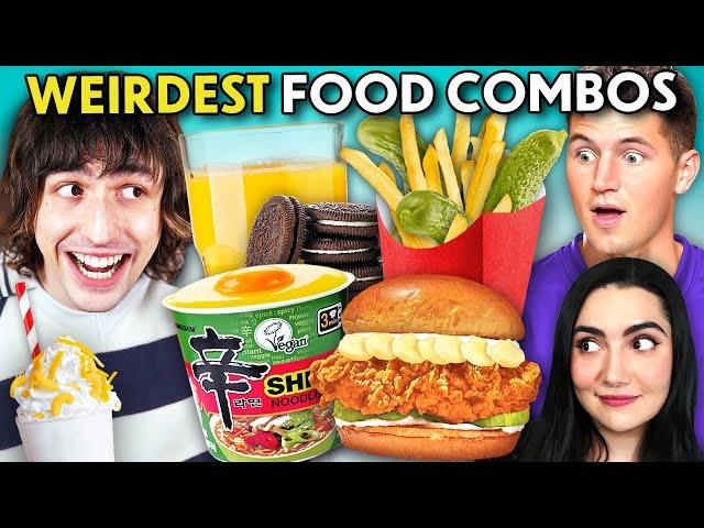 We Try Weird Food Combos That YouTubers Love! (ft. Porter Robinson)