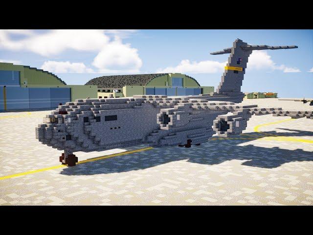 Minecraft C-17 Globemaster III Plane Tutorial Part 1