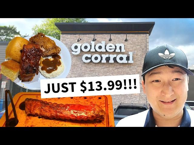 AFFORDABLE and DELICIOUS! Trying Golden Corral - America's Buffet!