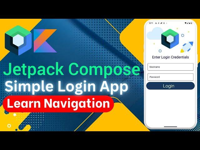 Build Simple Login App in Jetpack Compose in Android Studio | Learn Navigation in Compose (2024)