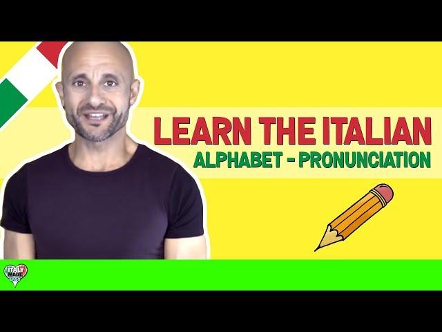 Learn the Italian Alphabet: letters and sounds (Italian Pronunciation) (3/3)