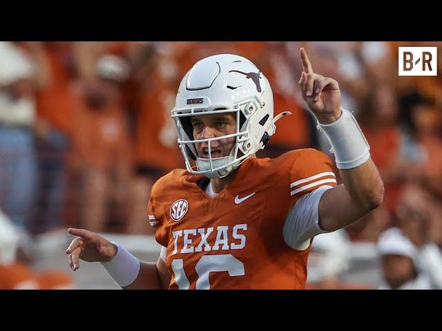 Arch Manning Throws 2 TD, 2 INT in First Career Texas Start