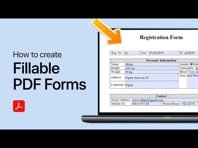 How To Create Fillable PDF Forms in Adobe Acrobat