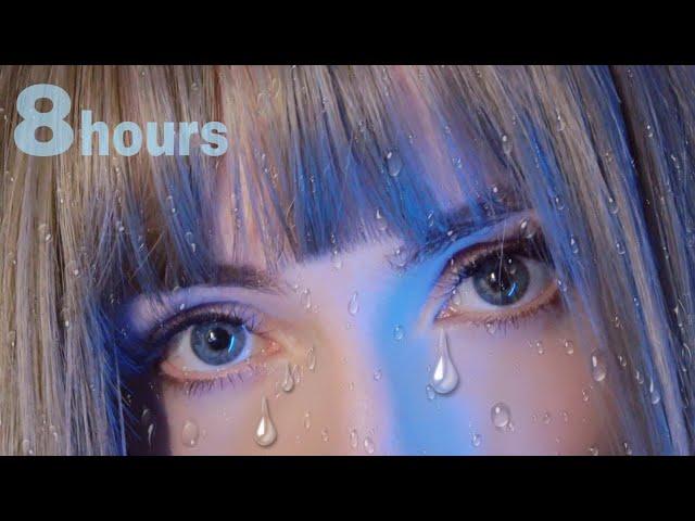 ASMR 8 Hours for Sleep (Rain Sounds, Whisper, Sad Together, Shh it's ok, Insomnia all Night)