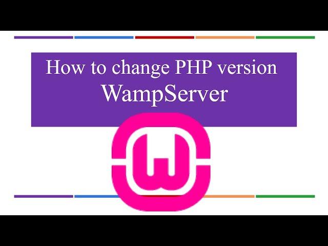 How to change PHP version in WAMP