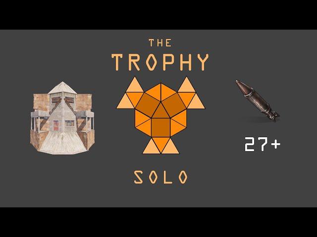 TROPHY - A Simple SOLO BUNKER Base with the BEST Peeks - RUST 2024