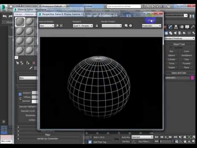 3DS MAX Tutorial - Rendering a Wire Frame