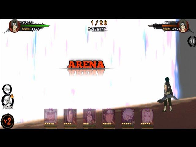 (ninjas Assembled Reborn) Arena Gameplay , Power 301K Vs Power 236K