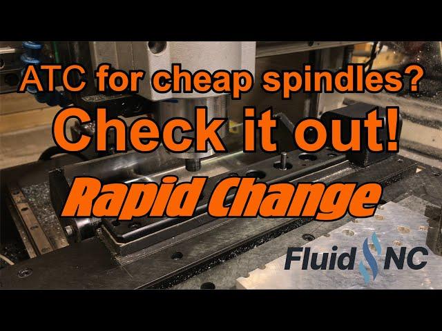 RapidChange Automatic Tool Change Magazine/Auto Tool Change  in FluidNC/ VFD spindles