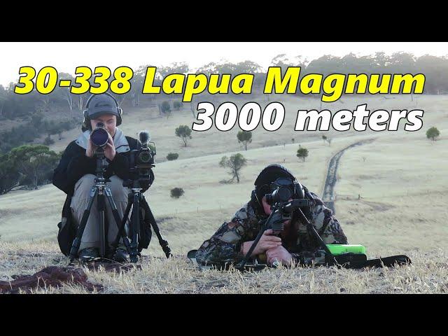 30-338 Lapua Magnum at 3000+ meters