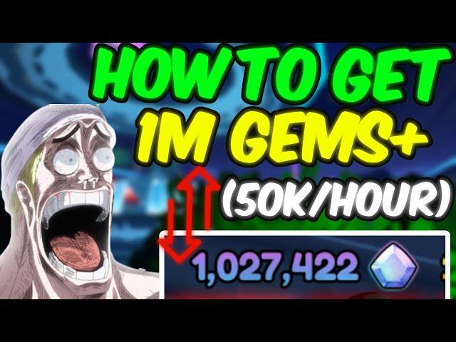 NEW *BEST* WAY TO FARM  GEMS IN ANIME VANGUARDS!(NO BS)