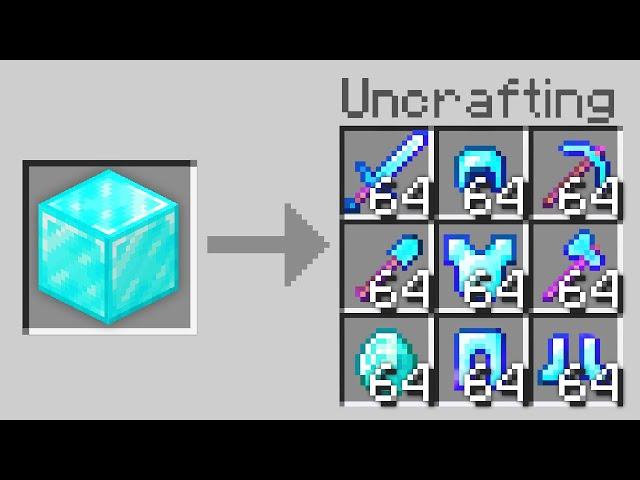 Minecraft, If Crafting Was Reversed..