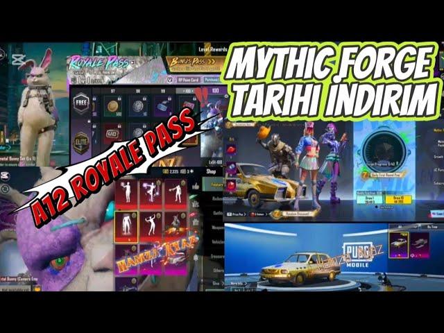 A12 Royale Pass 1-100 Seviye Ödülleri ve Efsane Emojiler | Mythic Forge Tarihi İndirim Pubg Mobile