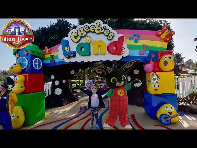 Alton Towers CBeebies Land April 2023 Vlog (ON RIDE FOOTAGE)