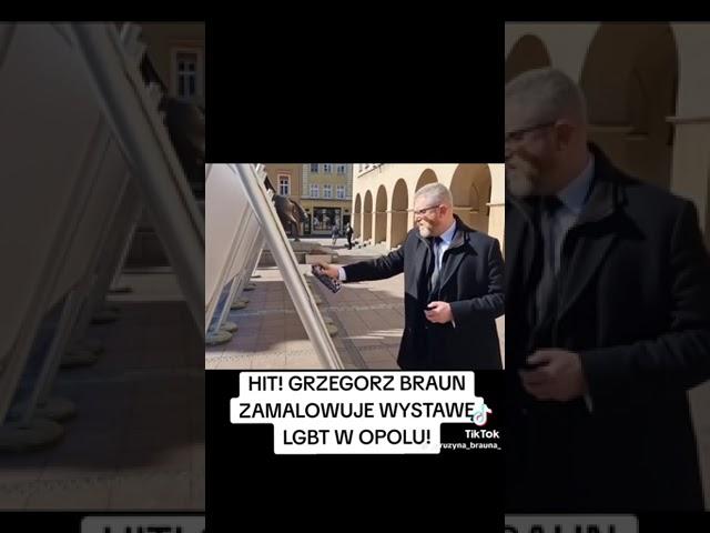 BRAUN że sprayem