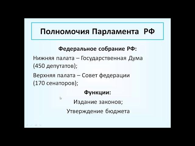 Раздел политика: полномочия гос. власти.