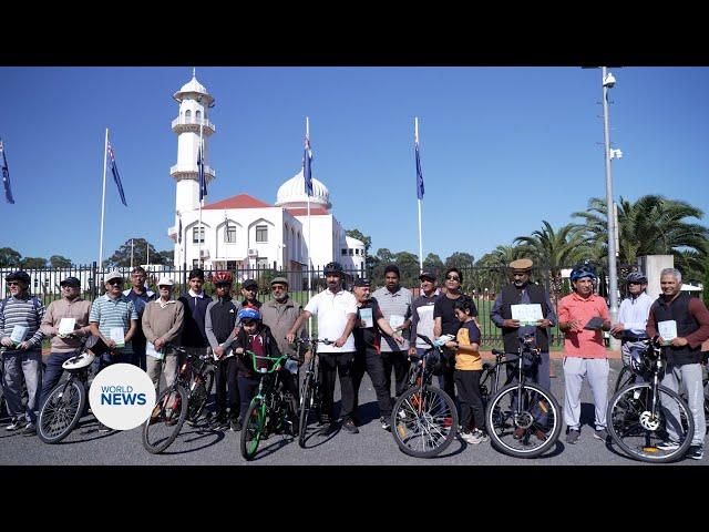 Ansarullah Australia organise 'Ride For Peace' cycling event