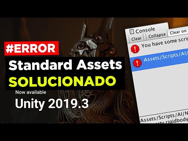  SOLUCIÓN ERROR Standard Assets en Unity 2019.3.x  Descarga e instalación GUITexture GUIText