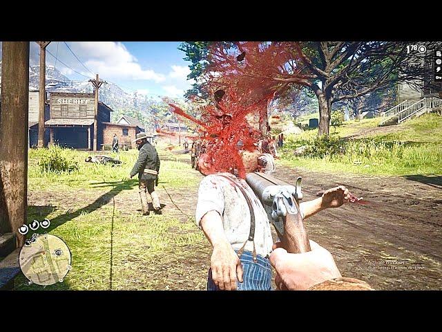 RDR 2 PC: REALISTIC DEATHS  (EUPHORIA RAGDOLL OVERHAUL) #1